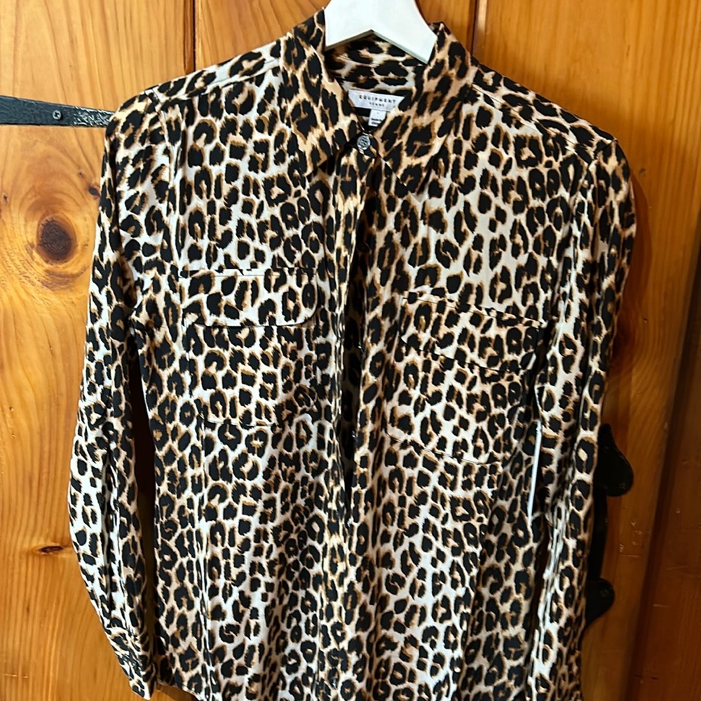 NWT Equipment animal print blouse - Picture 4 of 6